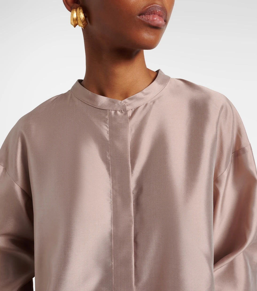 'S Max Mara - قميص Racconto من الساتان