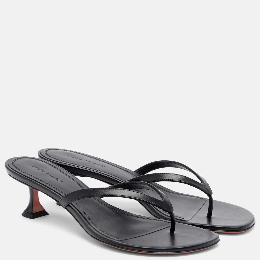 Amina Muaddi - Juliette leather thong sandals
