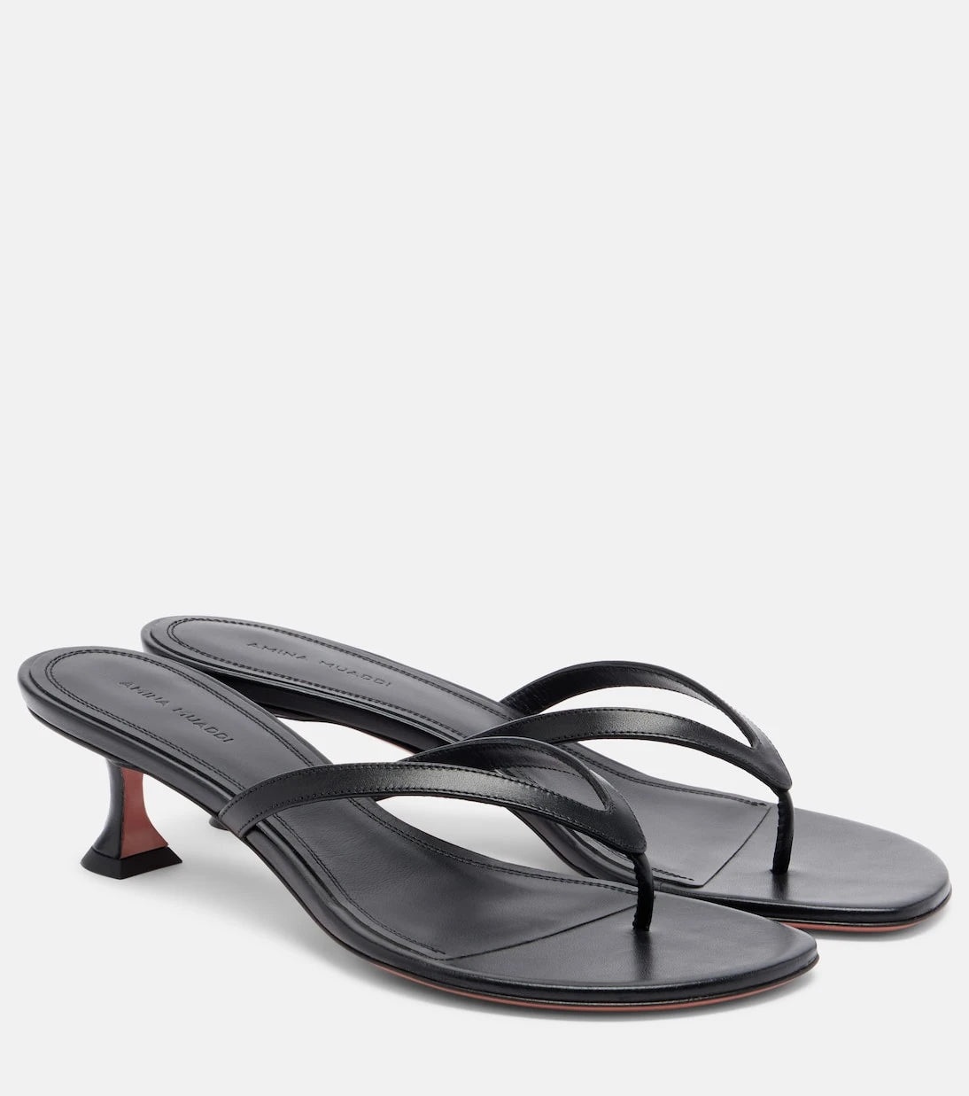 Amina Muaddi - Juliette leather thong sandals