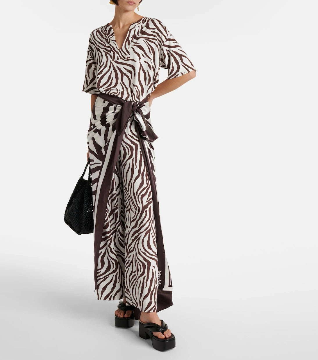 Max Mara - Siberia zebra-print jersey top