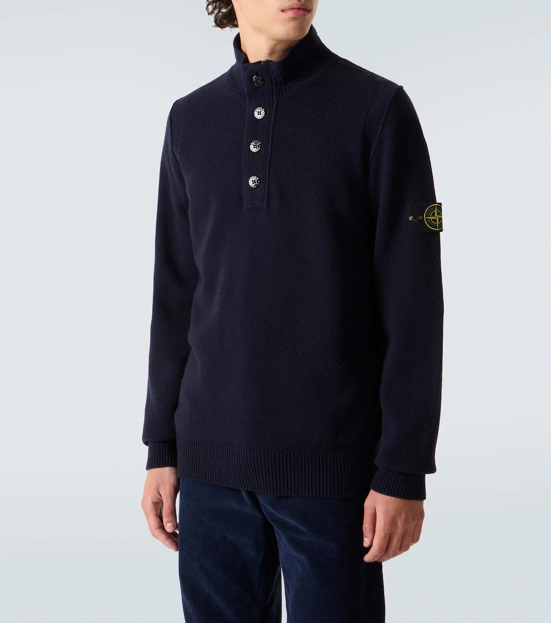 Stone Island - Compass wool-blend polo sweater