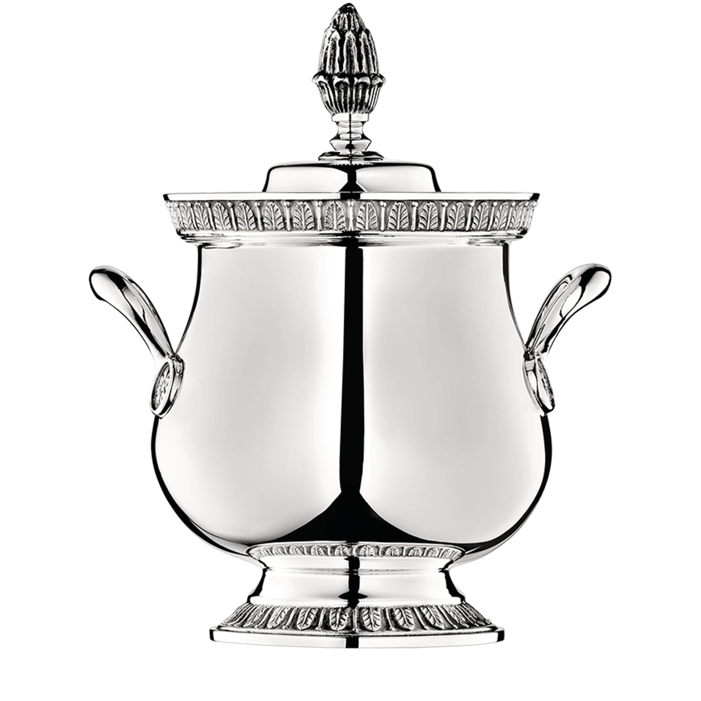 Silver-Plated Malmaison Covered Sugar Bowl