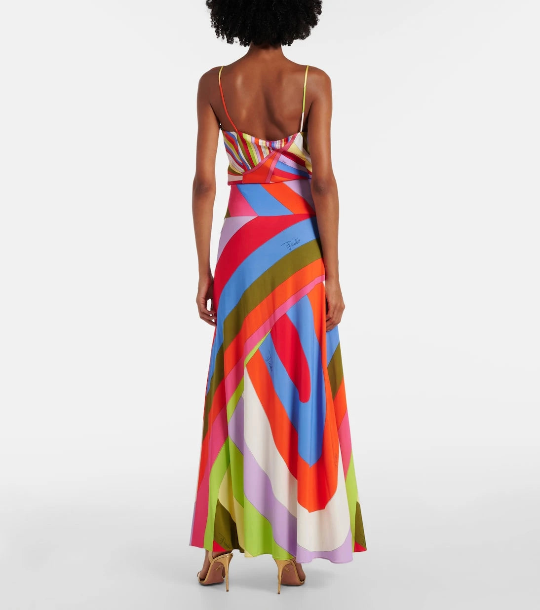 Pucci - Iride jersey satin maxi skirt