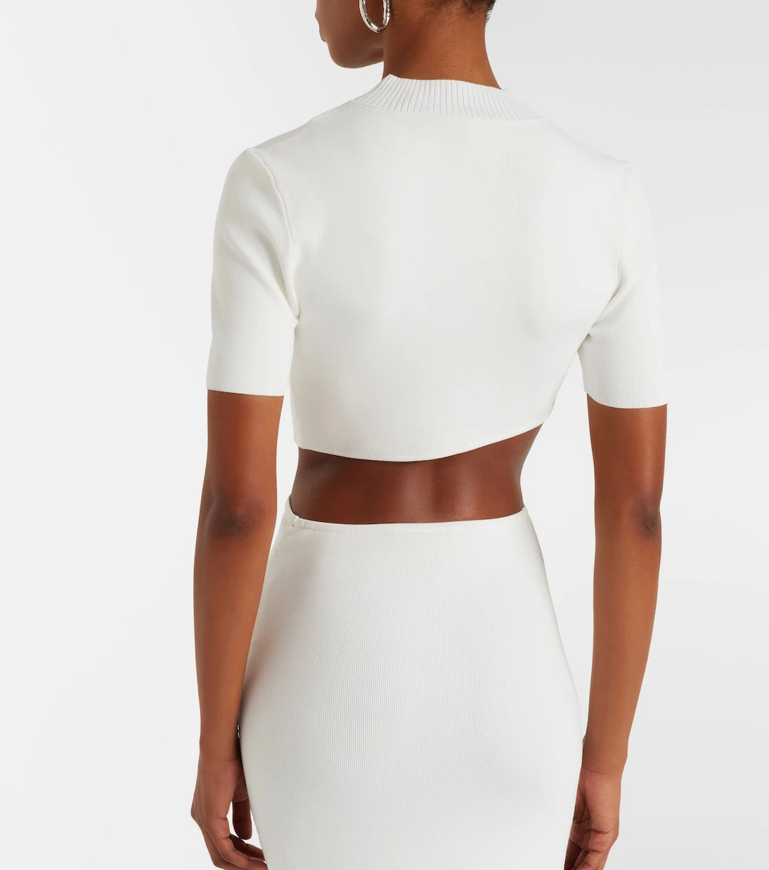 Christopher Esber - Maparadita asymmetric jersey crop top