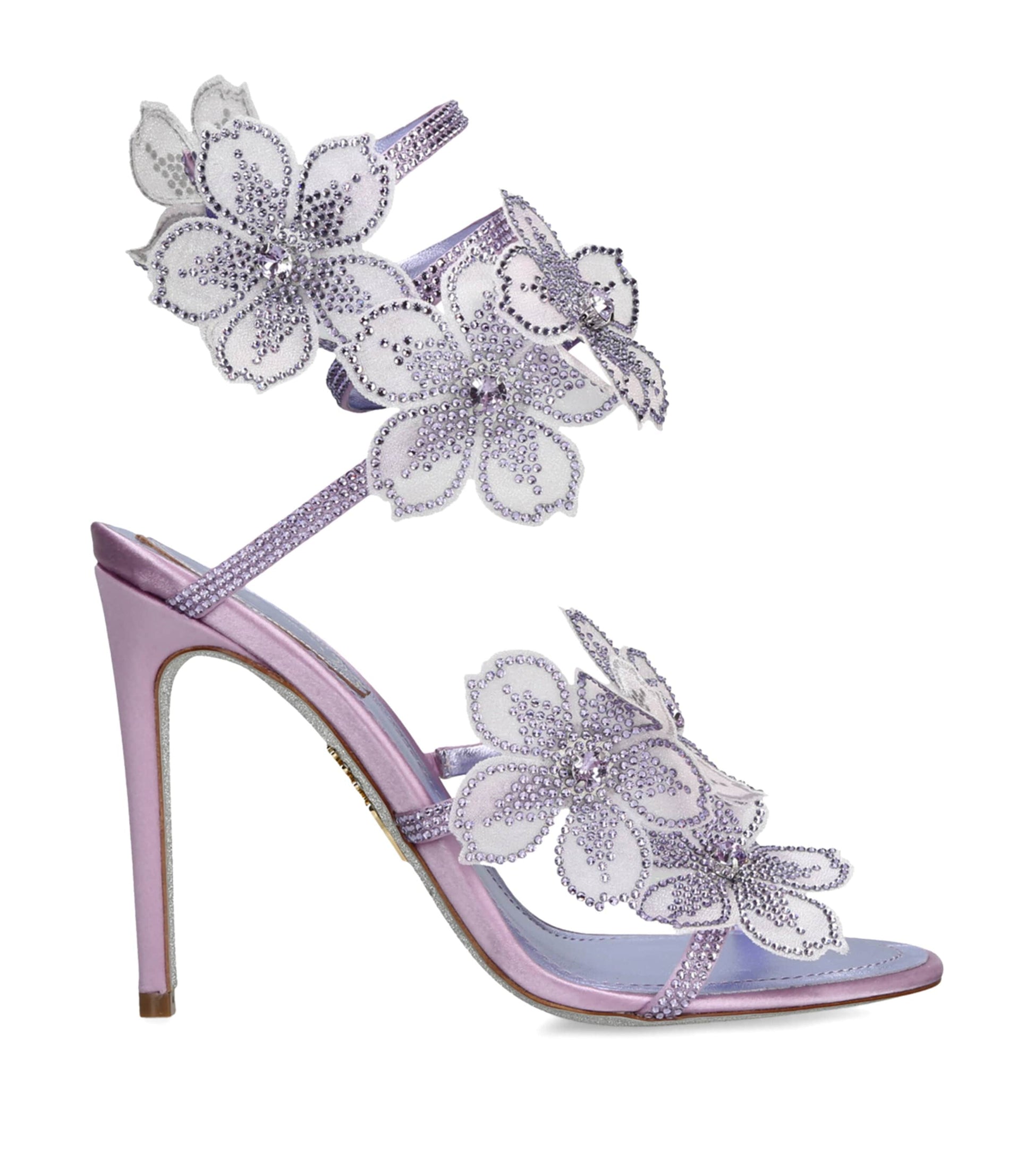 Satin Floral Cleo Sandals 105