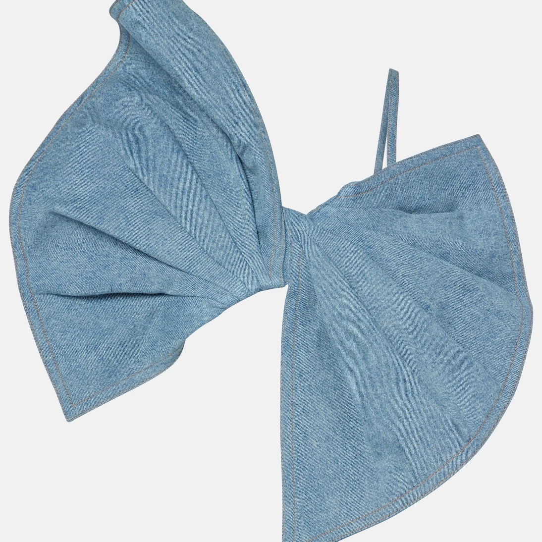 Nina Ricci - Bow-detail denim top