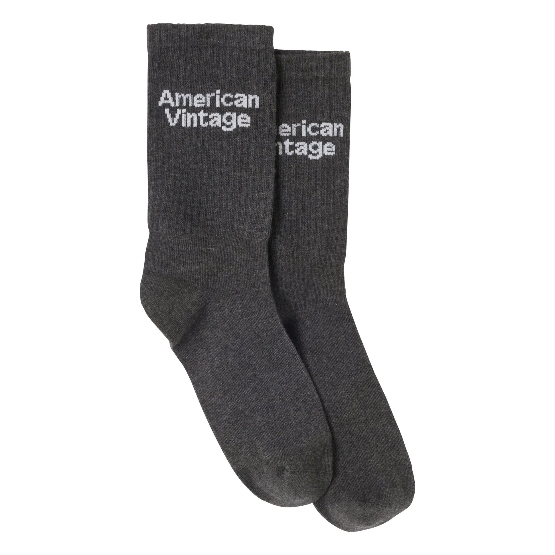American Vintage - Clypsun Cotton Socks | Charcoal grey