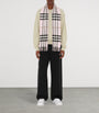 Burberry Pink Cashmere Check Scarf