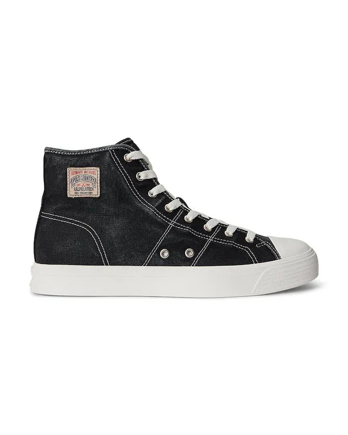 Polo Ralph Lauren Ayers Mid Yüksek Nubuk Erkek Sneaker