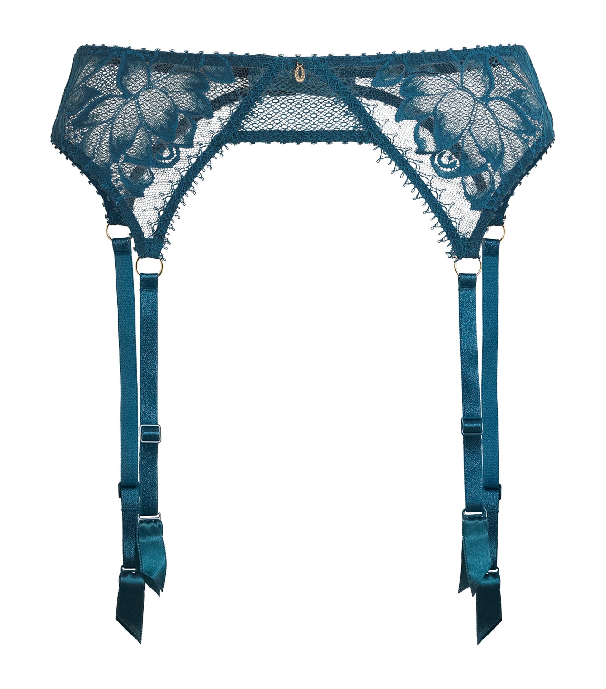 Blue Flawless Love Suspender Belt