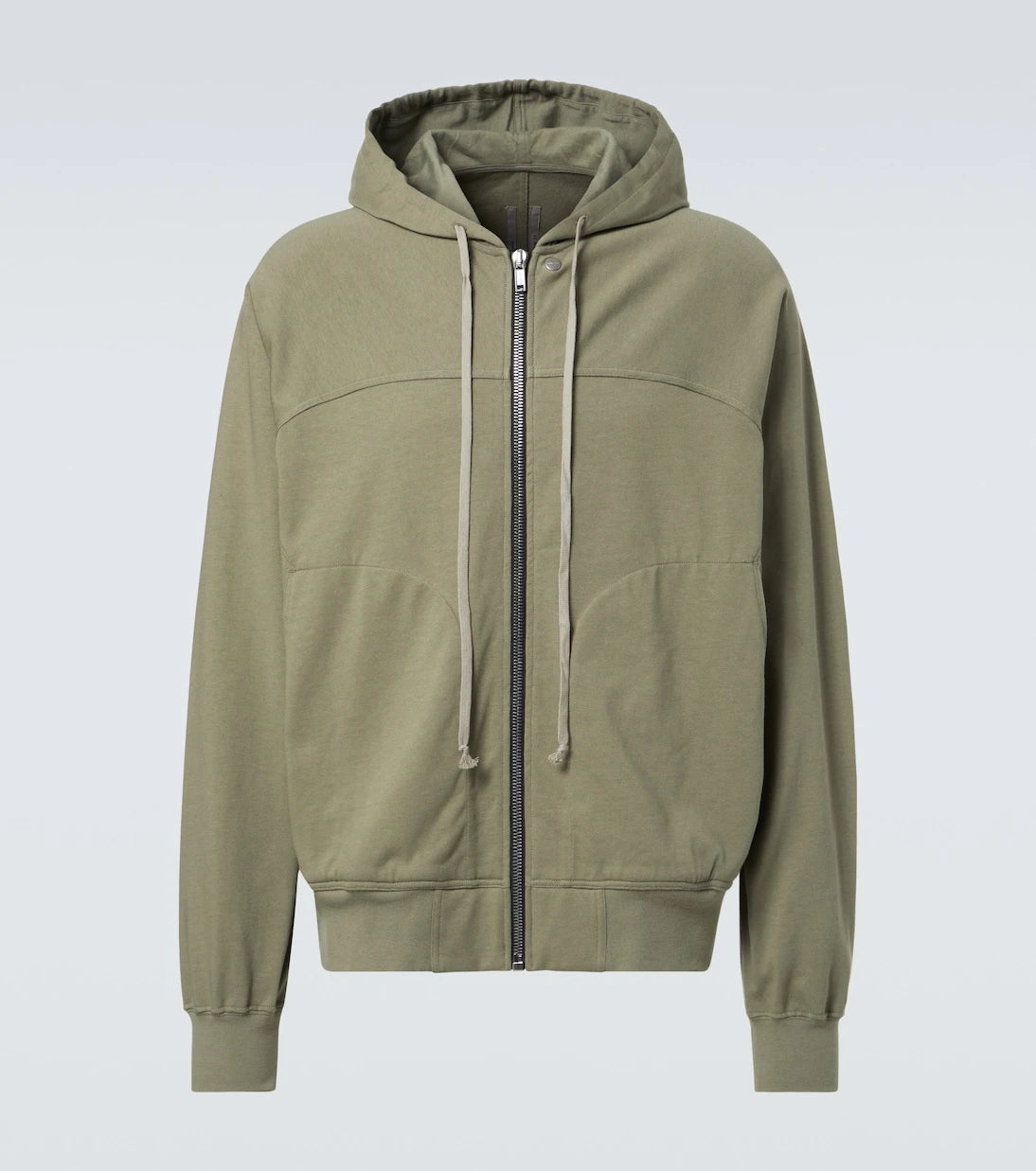 Rick Owens - Zip-up cotton jersey hoodie