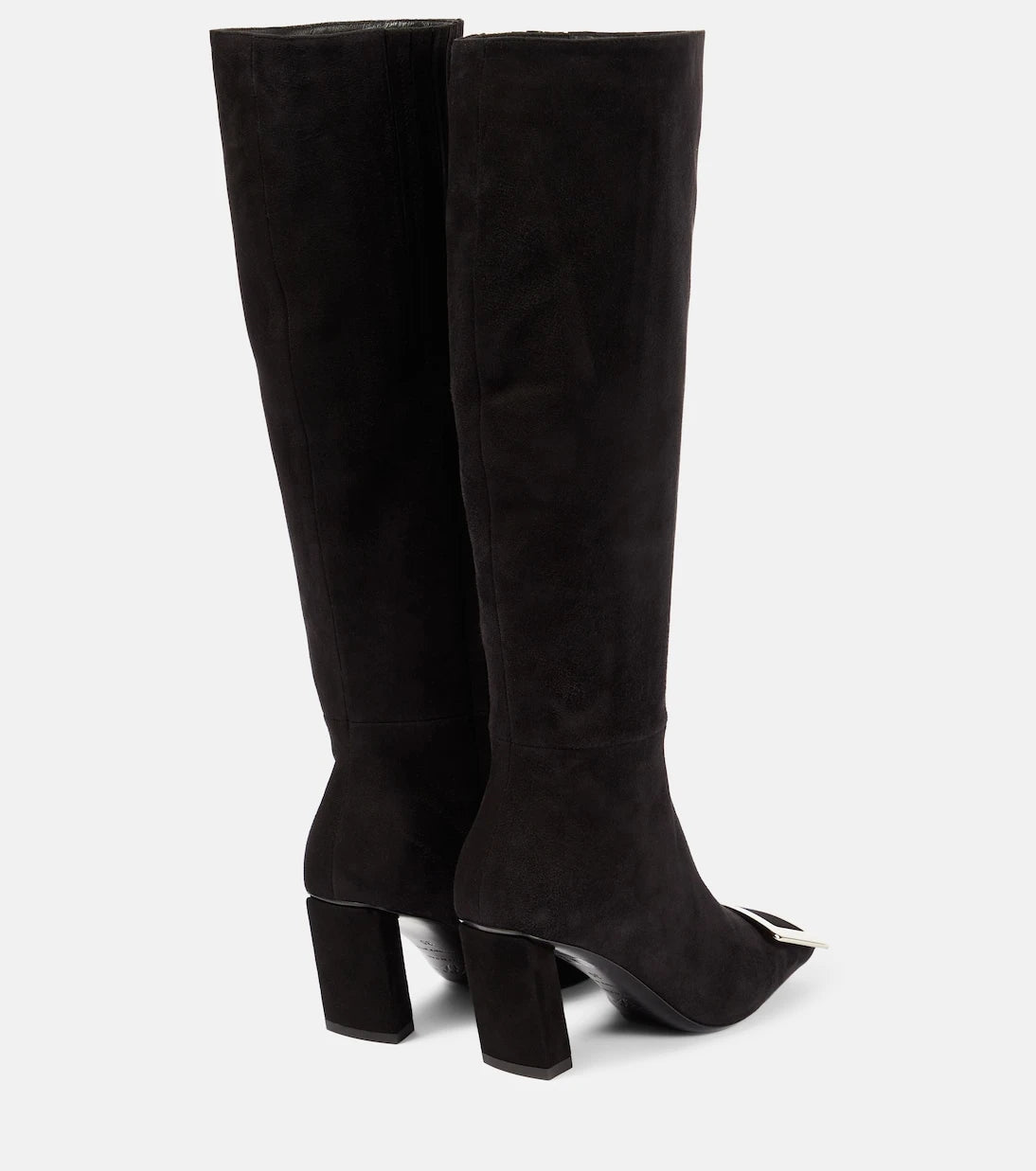 Roger Vivier - Belle Vivier suede knee-high boots