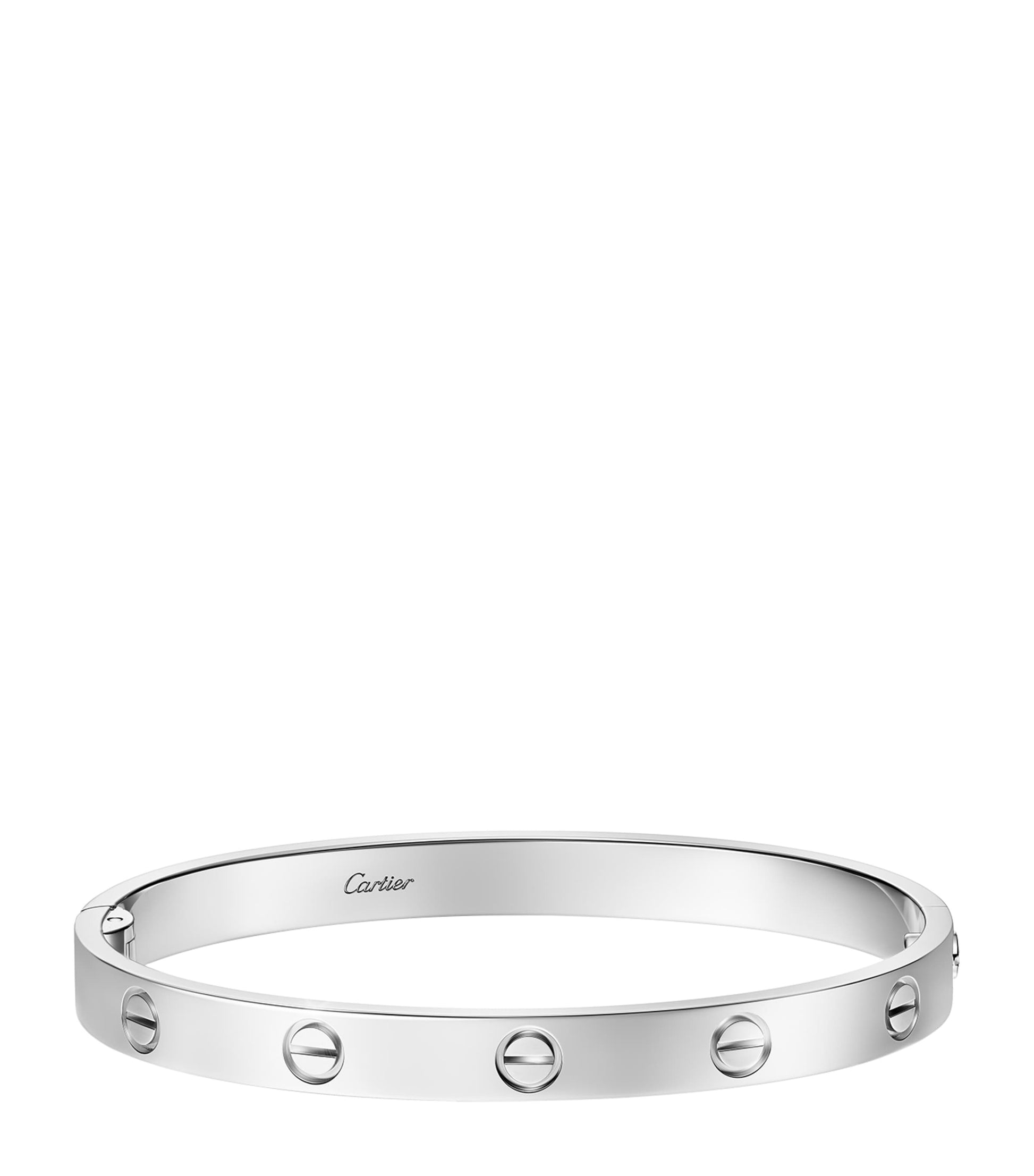 Cartier LOVE Classic White Gold Bracelet - Single-Screw Closure