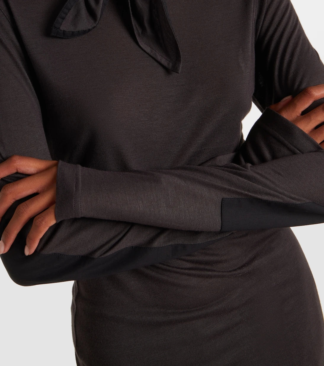 Lemaire - Tie-neck jersey top