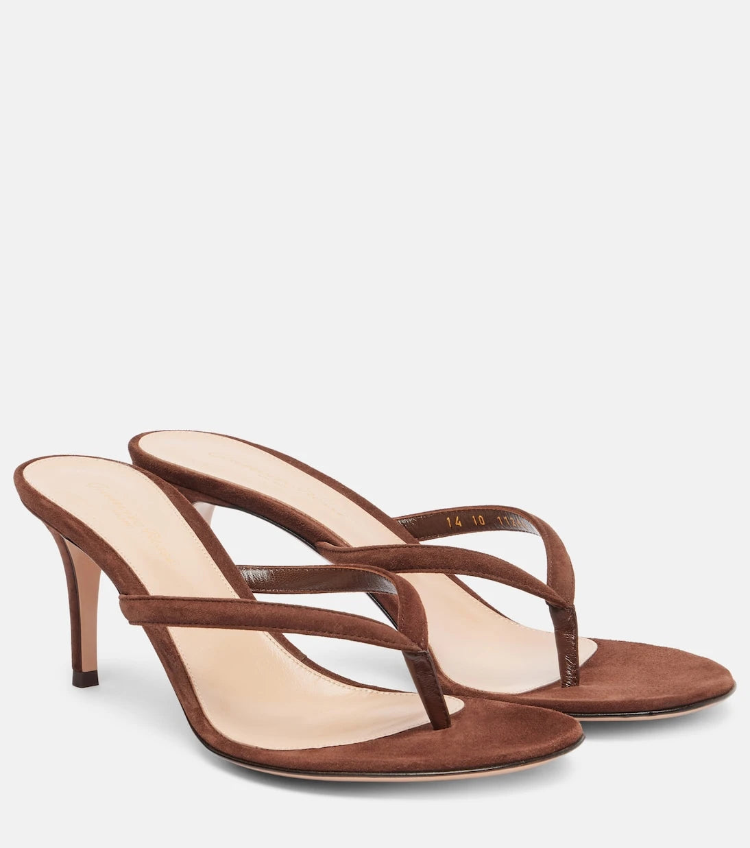 Gianvito Rossi - Suede thong sandals