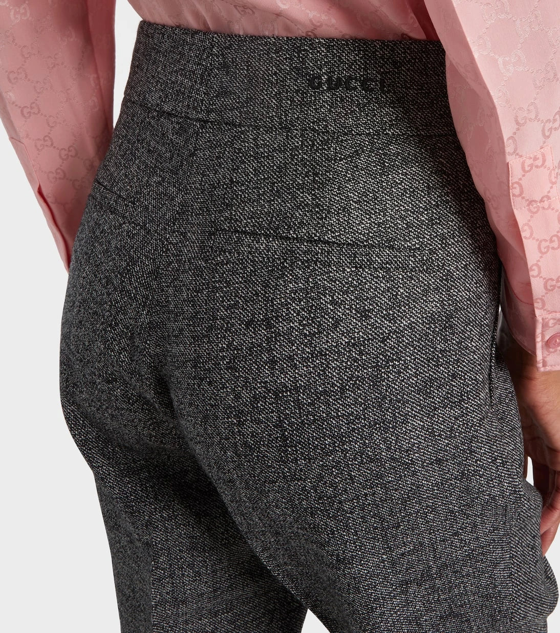 Gucci - High-rise wool straight pants