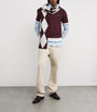 Wool-Cotton Contrast-Trim Polo Shirt
