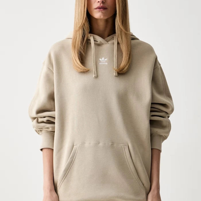 adidas Originals kapüşonlu kadın pamuklu sweatshirt