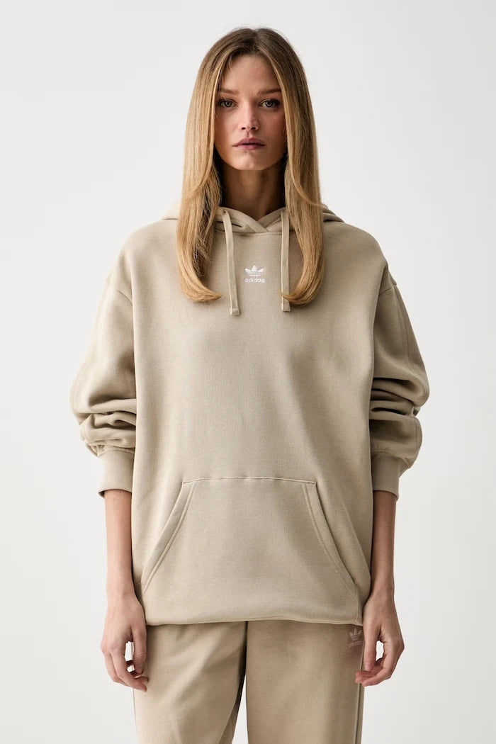 adidas Originals kapüşonlu kadın pamuklu sweatshirt