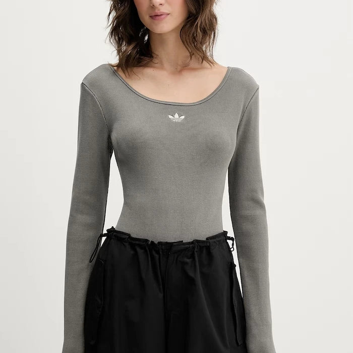adidas Originals pamuk ve elastanlı kadın body