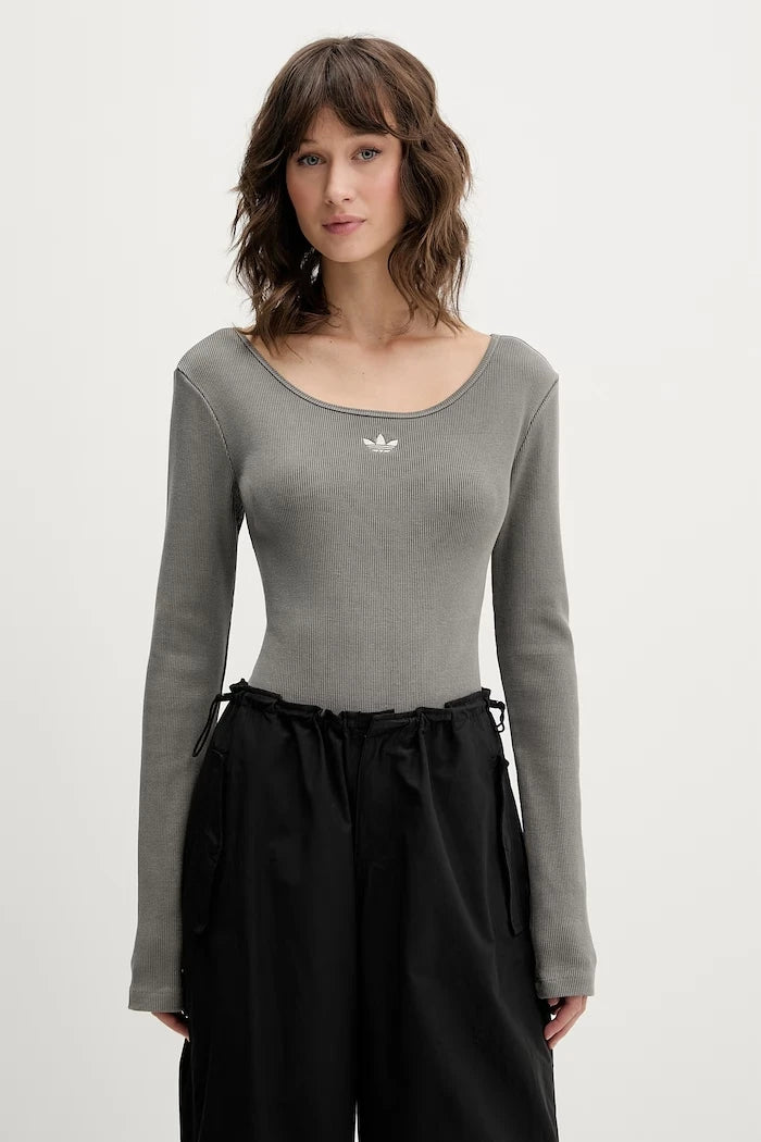 adidas Originals pamuk ve elastanlı kadın body