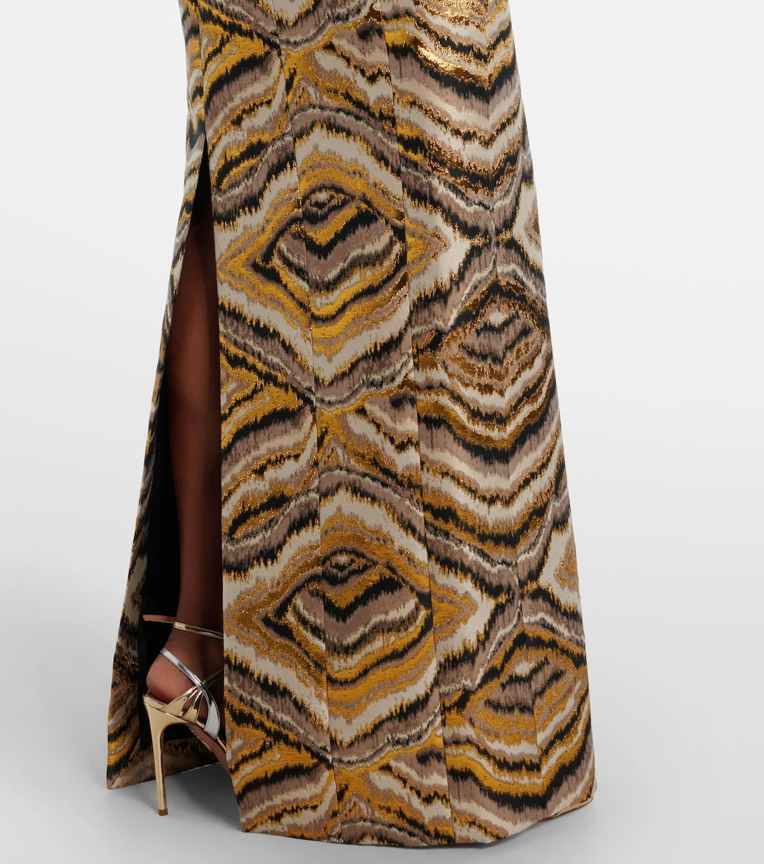 Markarian - Odessa paneled jacquard gown