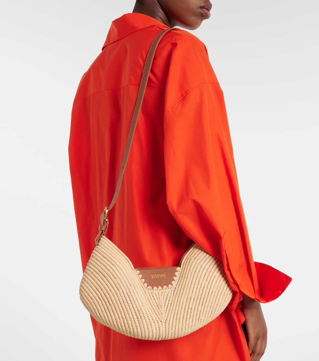 Loewe - Paula's Ibiza Swing Medium raffia tote bag