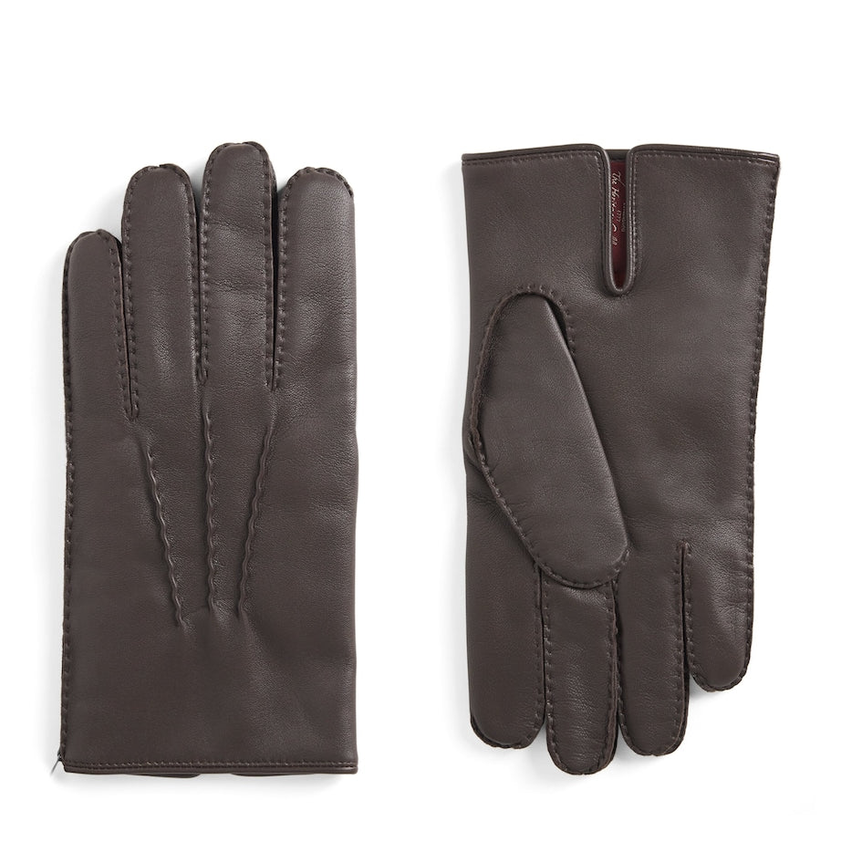 DENTS Leather Cashmere-Lined Levens Gloves