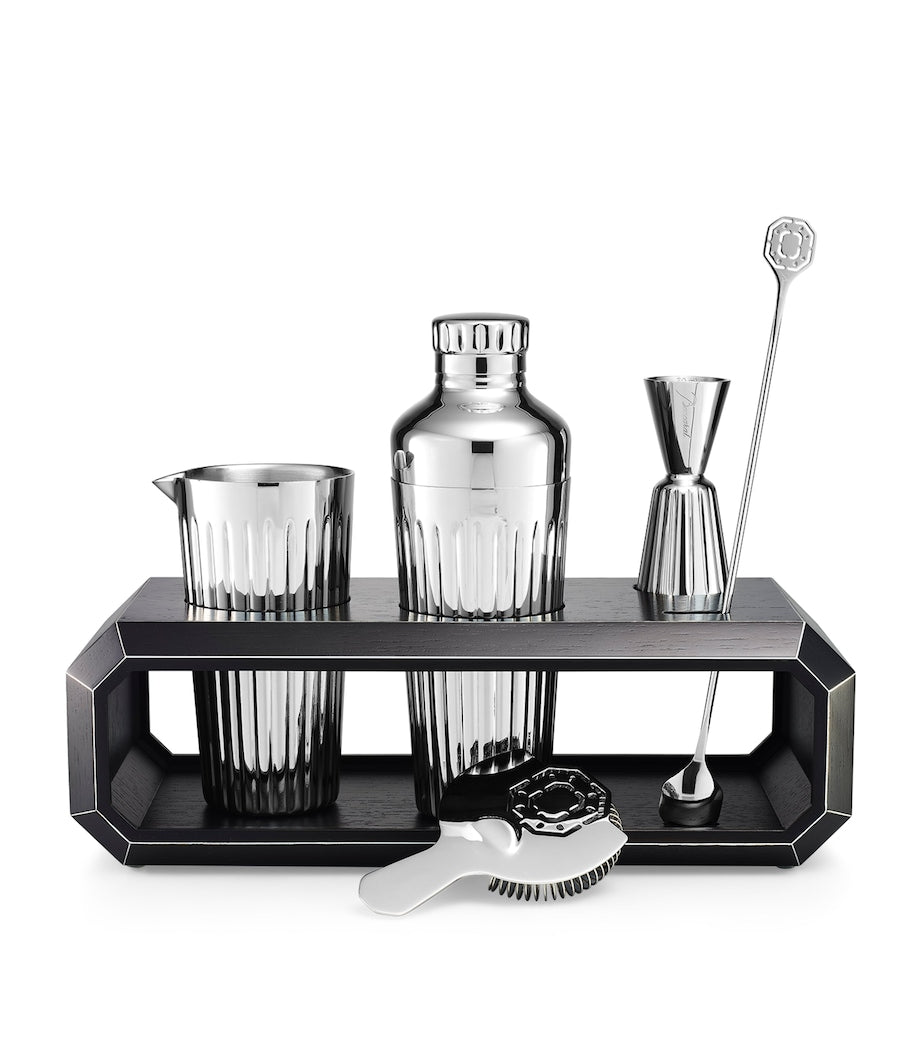 Baccarat Oak Octogone Bar Accessory Case