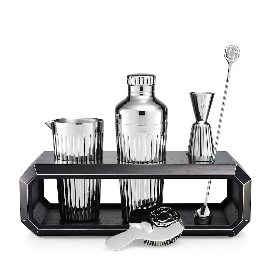 Baccarat Oak Octogone Bar Accessory Case