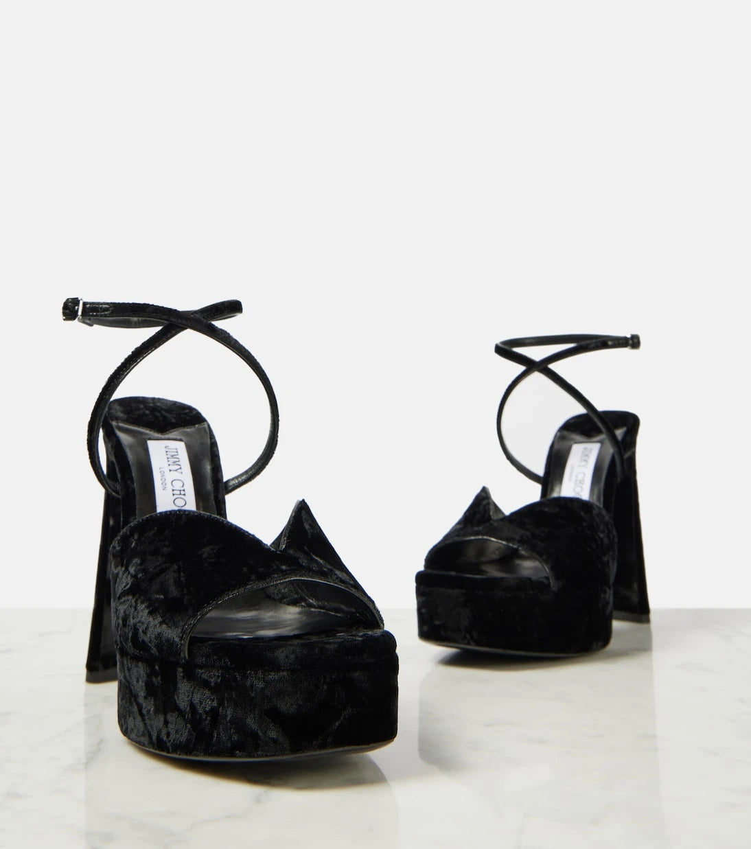 Jimmy Choo - Karli 125 velvet platform sandals
