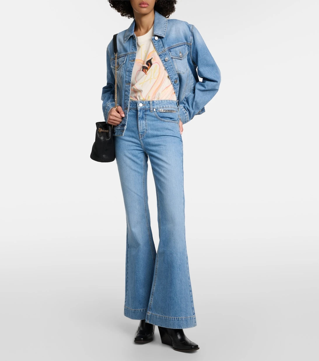 Stella McCartney - High-rise flared jeans