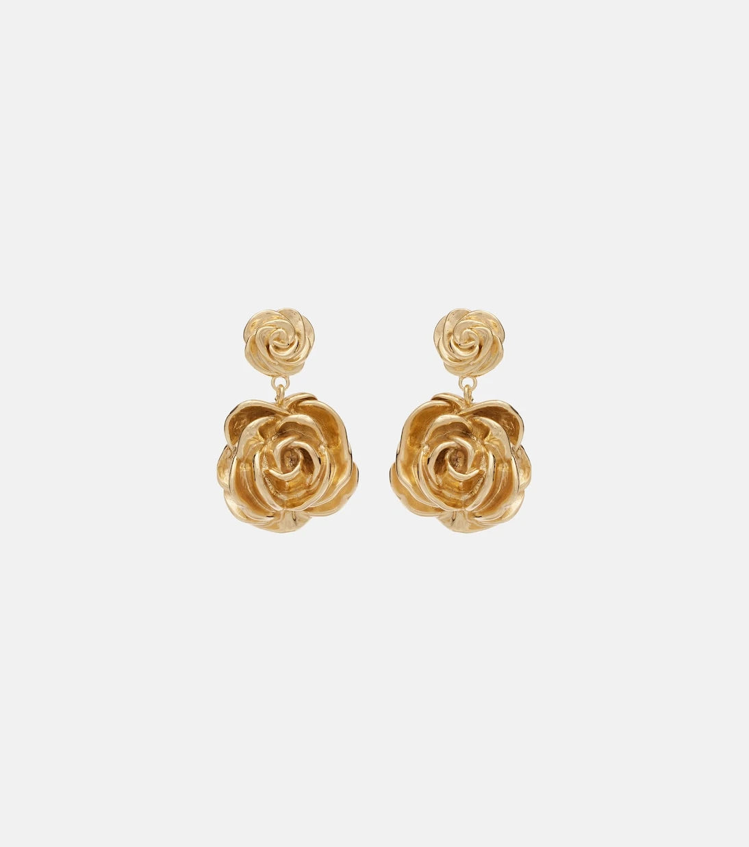 Magda Butrym - Floral gold-plated drop earrings