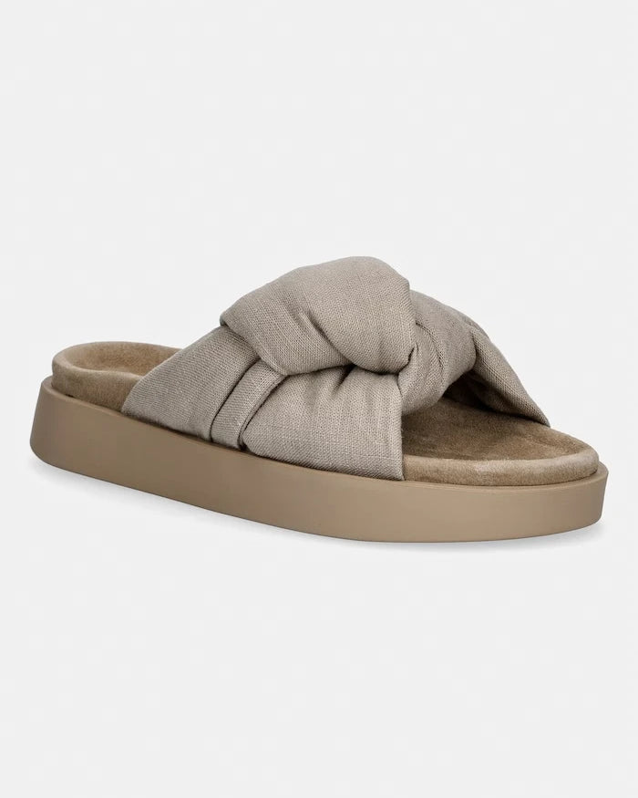 Inuikii Oversized Linen Knot Terlik