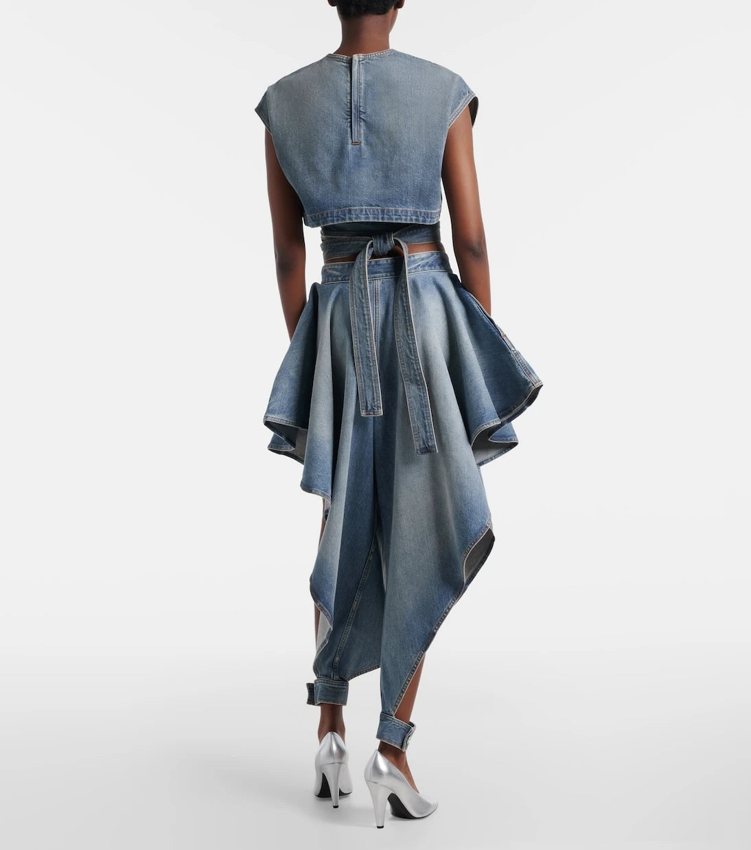 Alaïa - Drape detaylı havuç paça jean