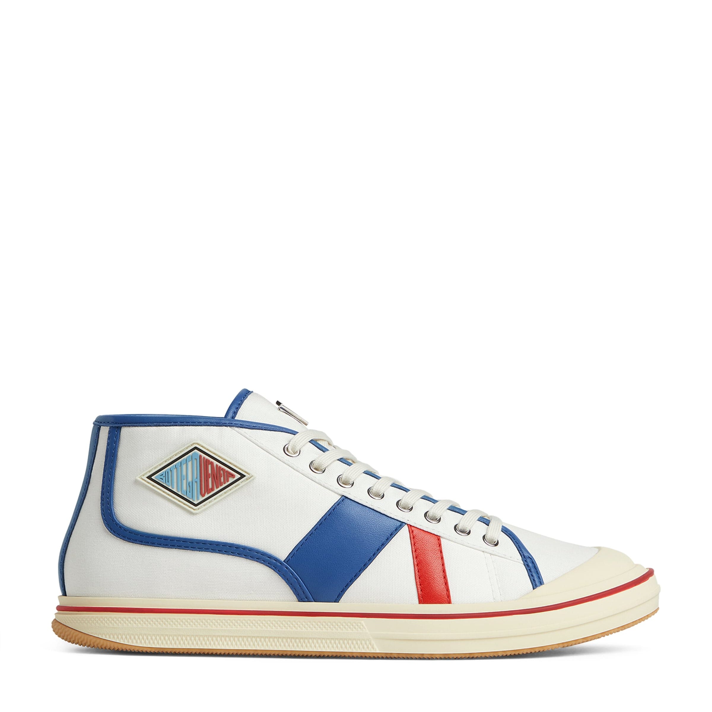 Canvas Leather-Trim Eliot Sneakers