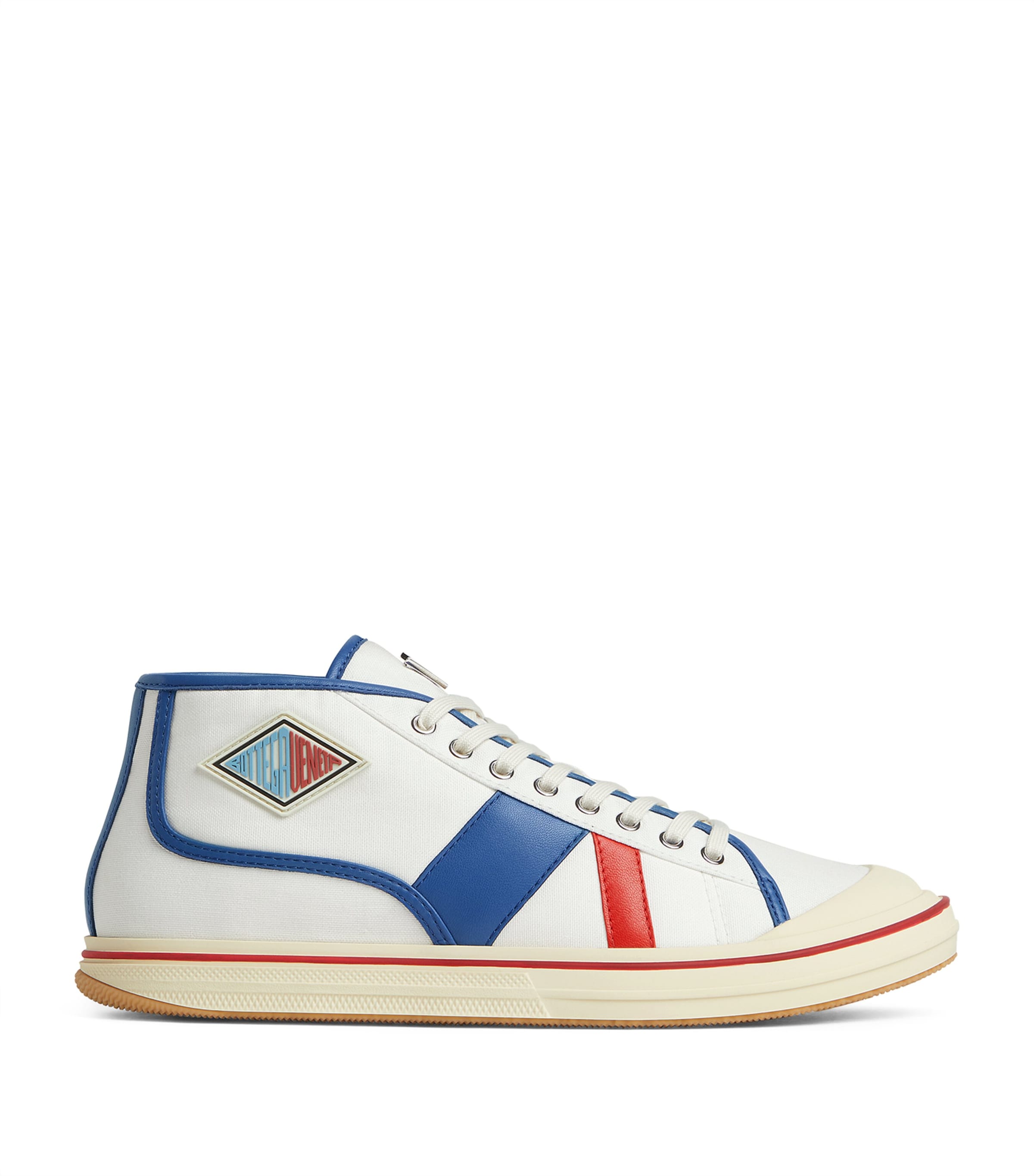 Canvas Leather-Trim Eliot Sneakers