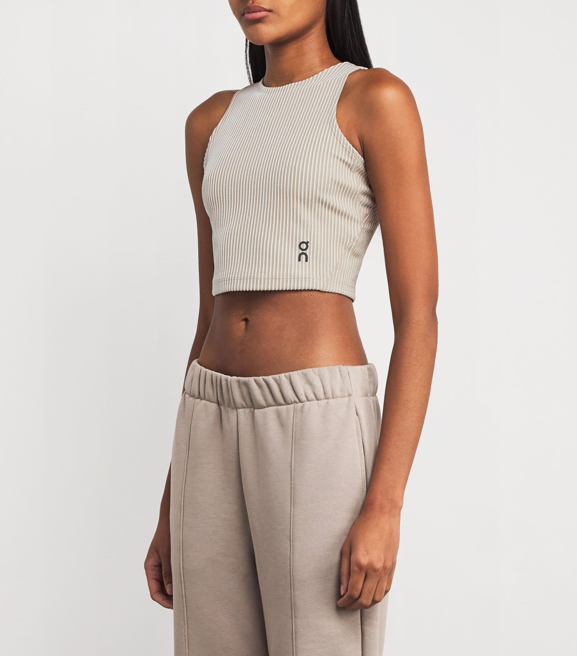 On Brown All-Day Ribbed Crop Top
