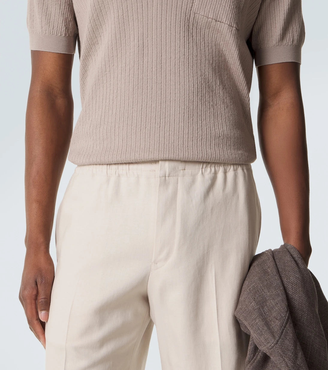 Zegna - شورت برمودا كتان