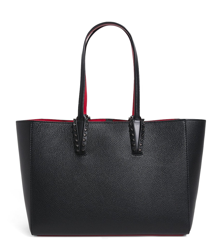 Black Cabata Small Calfskin Tote Bag