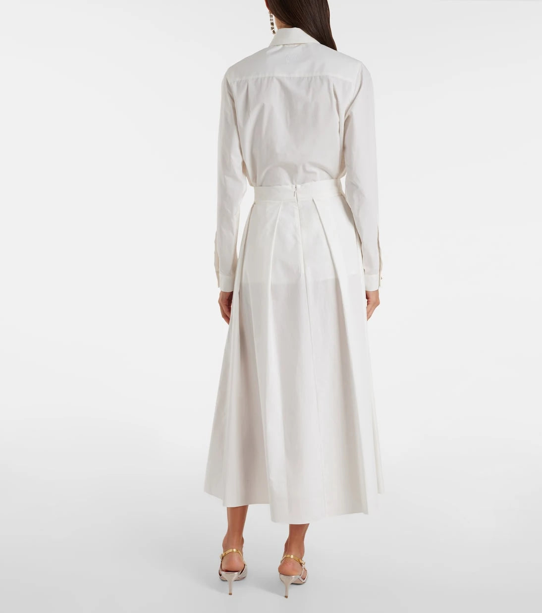 Elie Saab - Cotton midi skirt