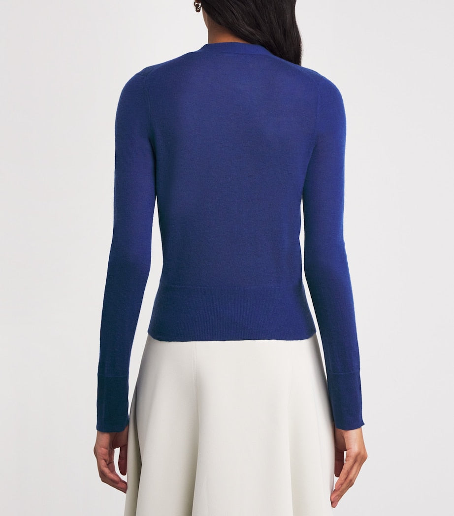 Blue Cashmere Cashair Cardigan
