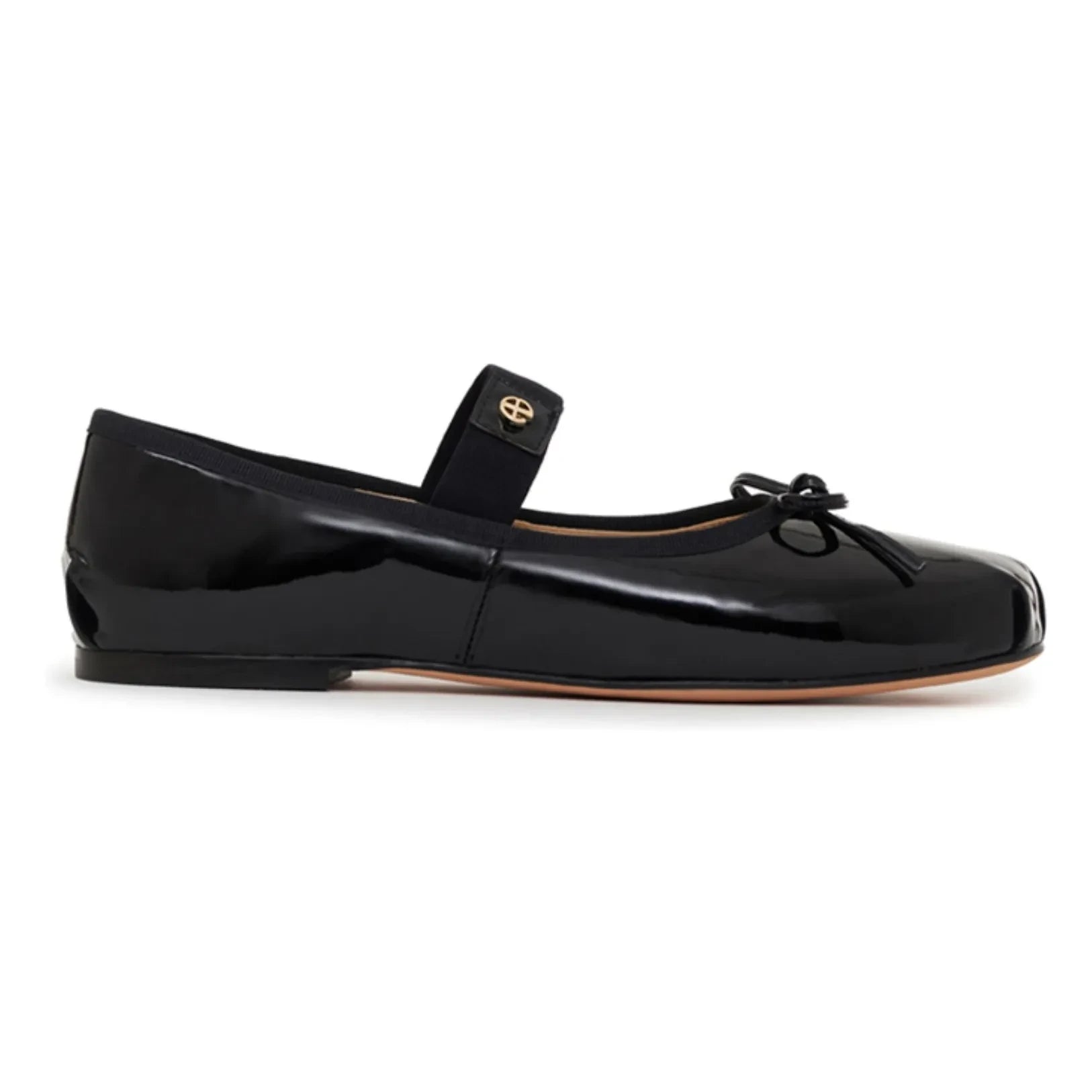 Anine Bing - Jolie Patent Ballet Flats | Black