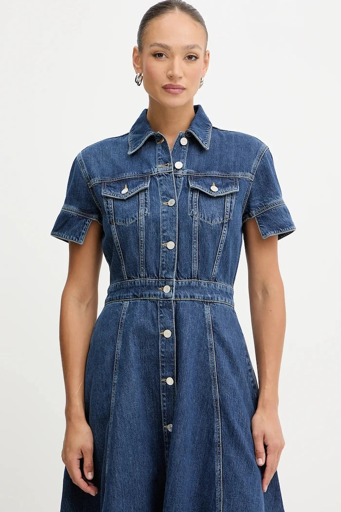 Дънкова рокля Karl Lagerfeld FASHION DENIM