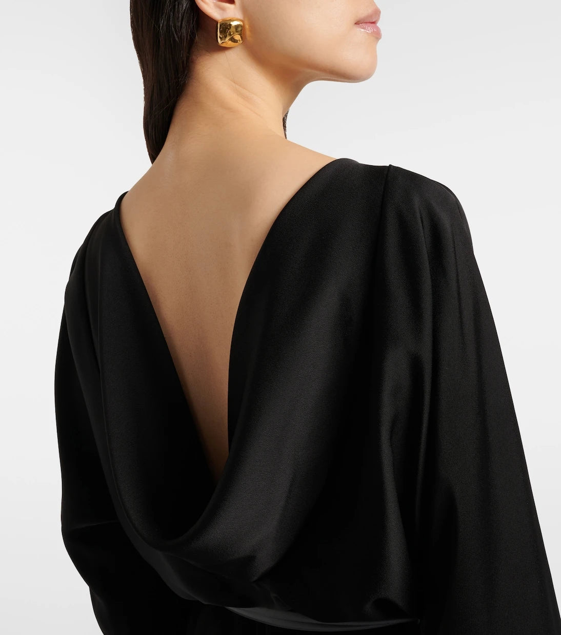 Max Mara - Draped satin gown