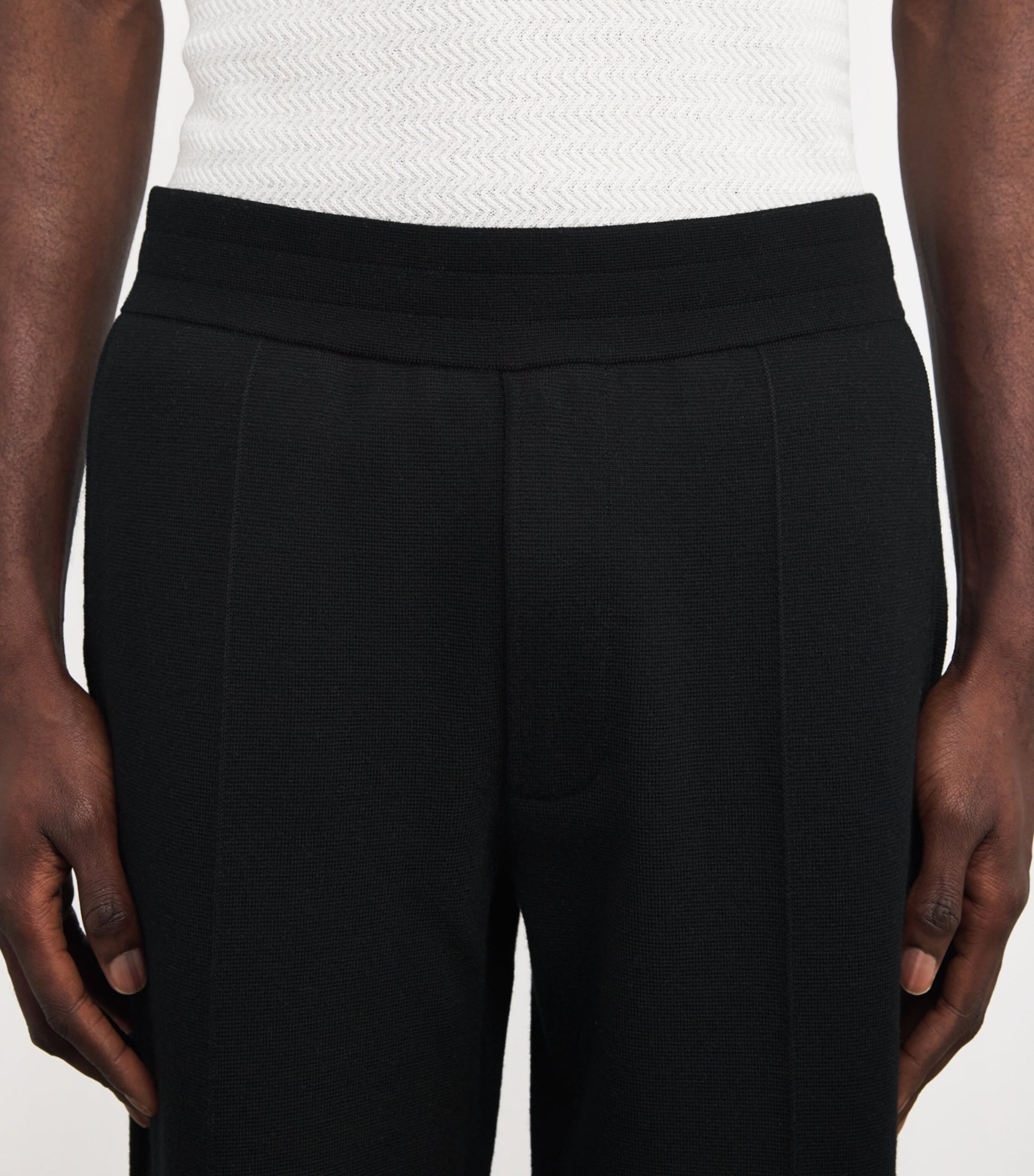 Merino Wool-Blend Trousers