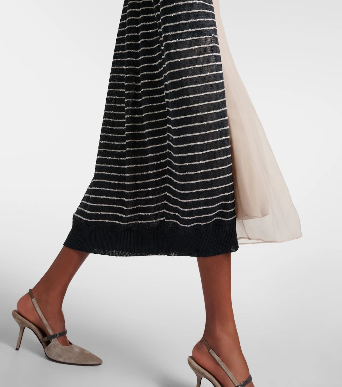 Brunello Cucinelli - Dazzling striped cotton cardigan