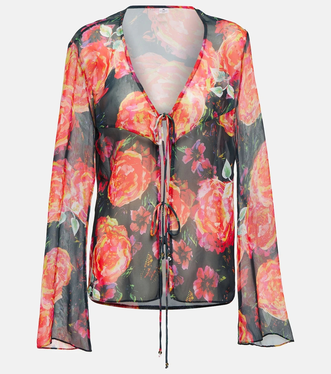 Bananhot - Vanessa floral chiffon beach cover-up