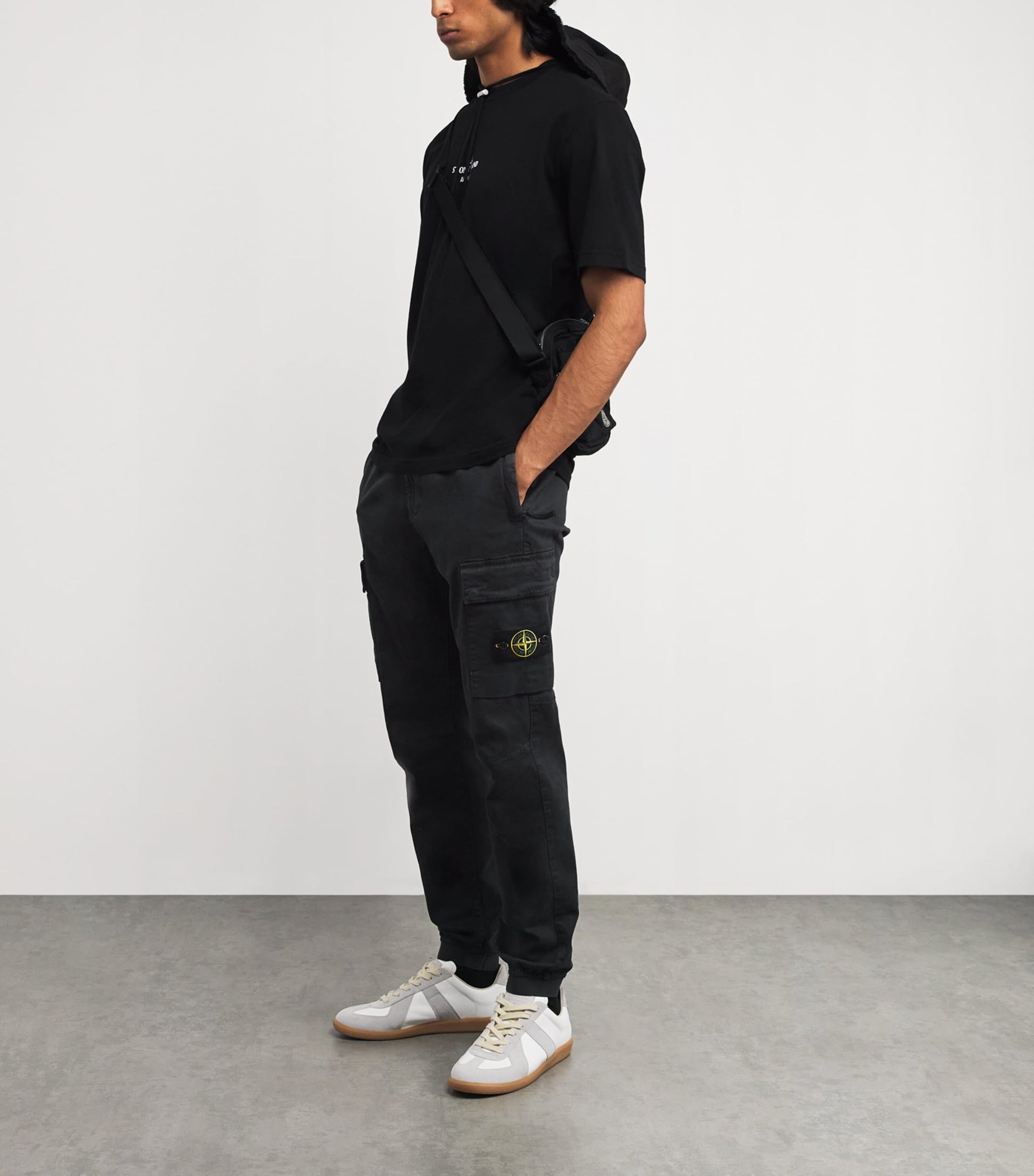 Stretch-Cotton Cargo Trousers