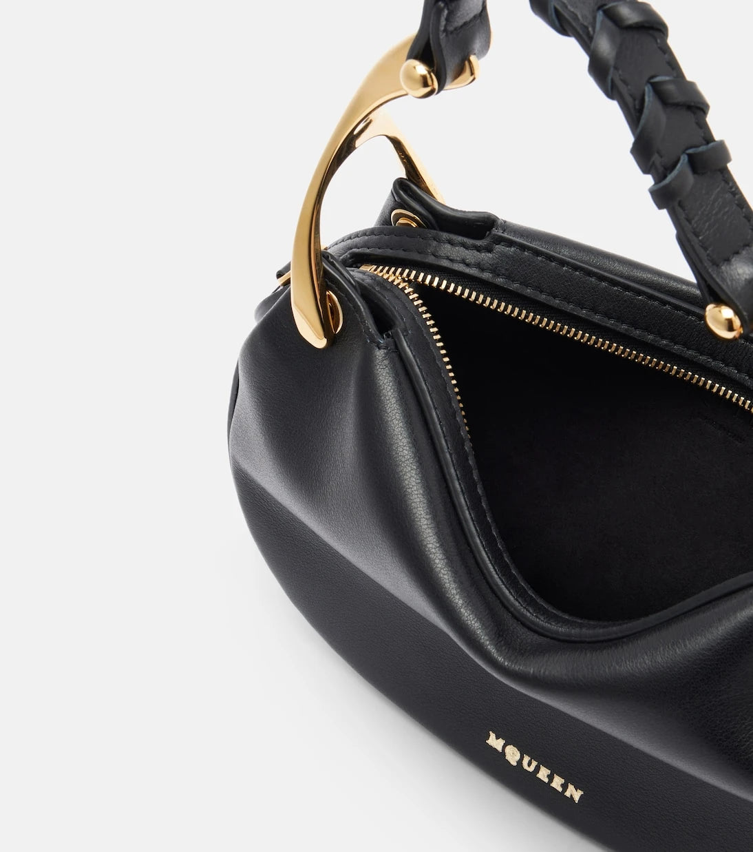 McQueen - Wishbone Mini leather top-handle bag